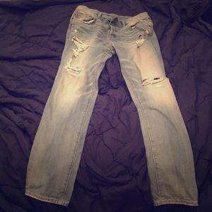 Ripped Abercrombie and Fitch Jeans